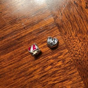 Heart and 16 Pandora charms